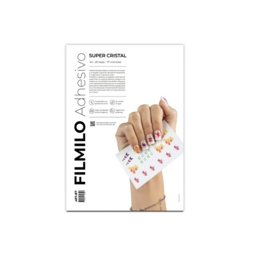 ART-JET FILMILO ADHESIVO SUPER CRISTAL A4 20 HOJAS