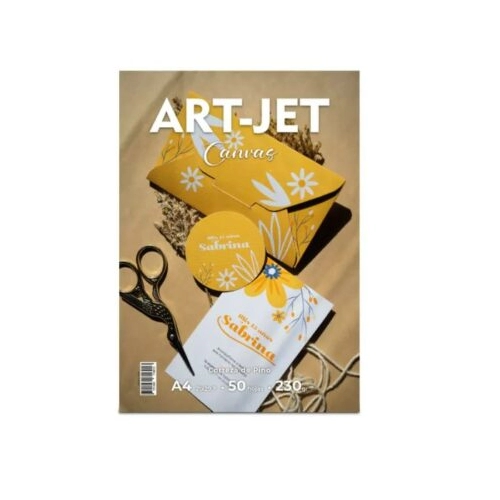 ART-JET CANVAS CORTEZA DE PINO 230 GRS A4 50 HOJAS