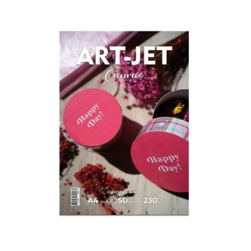 ART-JET CANVAS CUERINA CLASICA 230 GRS A4 50 HOJAS