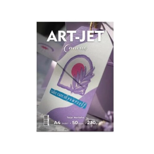 ART-JET CANVAS TELAR NORTEÑO 230 GRS A4 50 HOJAS