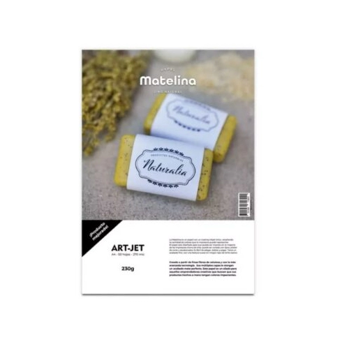 ART-JET MATELINA LINO NATURAL 230 GRS A4 50 HOJAS