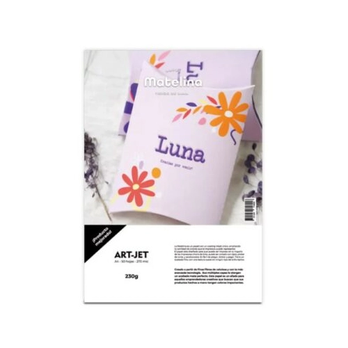 ART-JET MATELINA TEJIDO DE LANA 230 GRS A4 50 HOJAS
