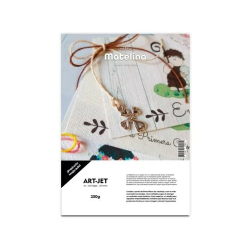 ART-JET MATELINA TELAR NORTEÑO 230 GRS A4 50 HOJAS