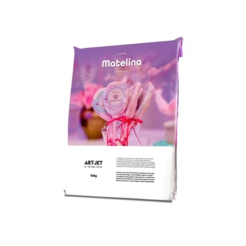 ART-JET MATELINA ADHESIVA 108 GRS A4 100 HOJAS