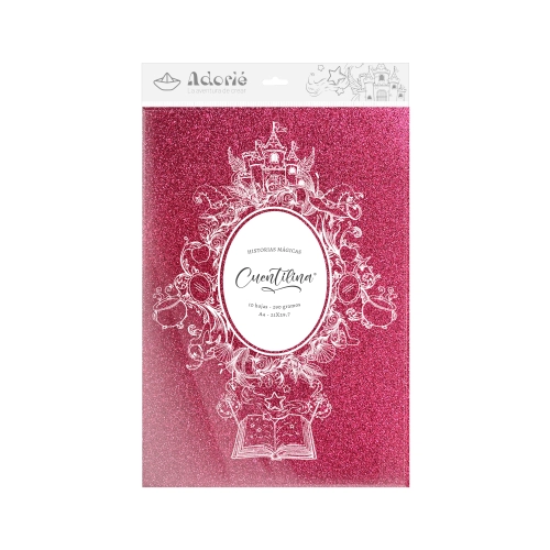 CUENTILINA ADORIÉ FUCSIA PRINCESA 290 GR A4 10 HOJAS