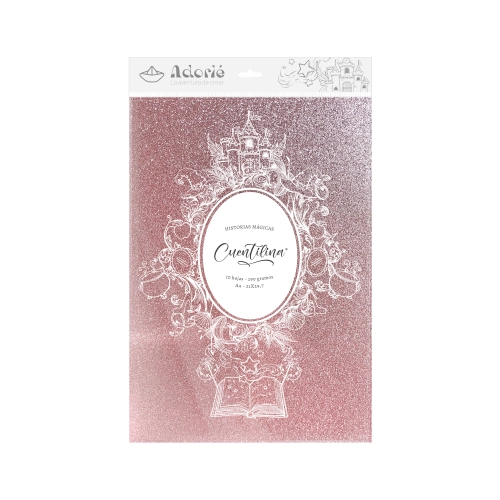 CUENTILINA ADORIÉ ROSA ROMANCE 290 GR A4 10 HOJAS