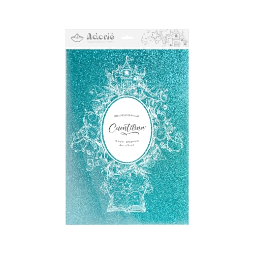 CUENTILINA ADORIÉ CELESTE LUNA DE UNICORNIO 290 GR A4 10 HOJAS