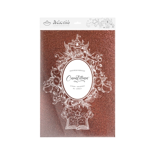 CUENTILINA ADORIÉ MARRON ROBLE ANTIGUO 290 GR A4 10 HOJAS