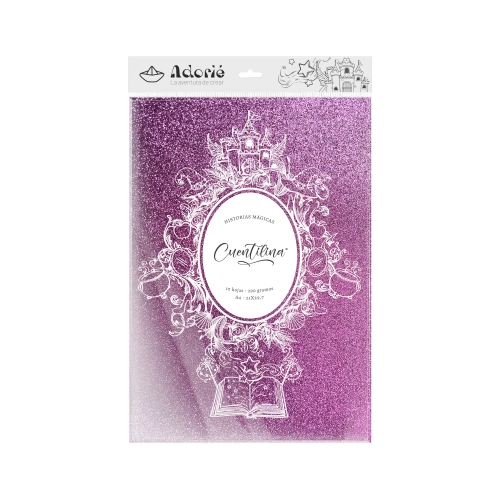 CUENTILINA ADORIÉ LILA MAGICO 290 GR A4 10 HOJAS