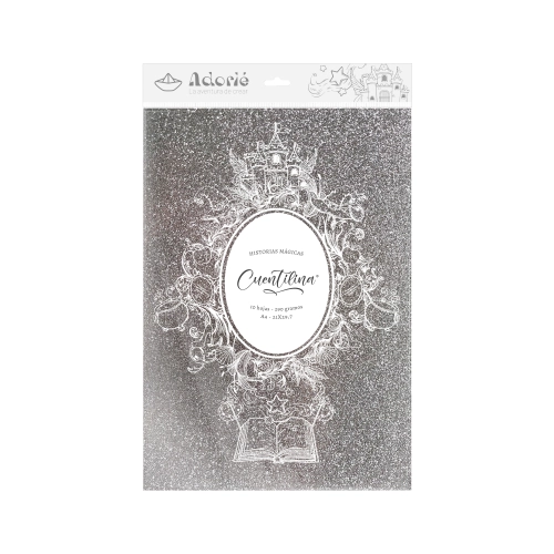 CUENTILINA ADORIÉ GRIS NIEBLA NOCTURNA 290 GR A4 10 HOJAS