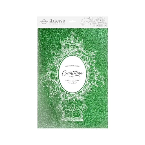 CUENTILINA ADORIÉ VERDE POCION DE BRUJA 290 GR A4 10 HOJAS