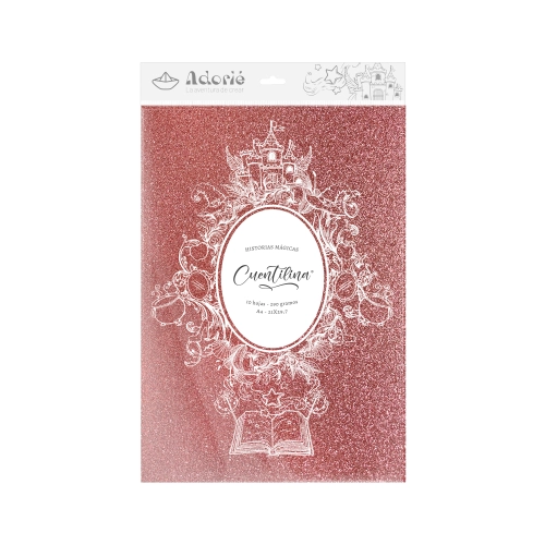 CUENTILINA ADORIÉ ROSA GARDENIA 290 GR A4 10 HOJAS