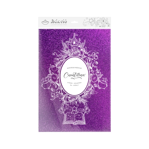 CUENTILINA ADORIÉ VIOLETA GRIAL 290 GR A4 10 HOJAS