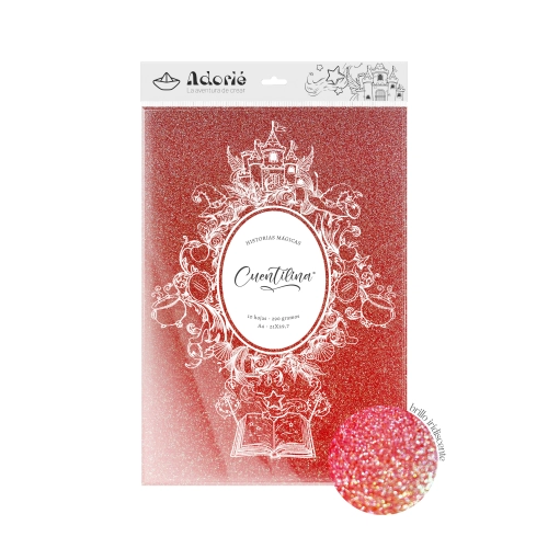 CUENTILINA ADORIÉ ROJO FENIX 290 GR A4 10 HOJAS