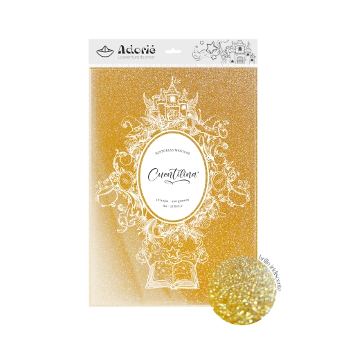 CUENTILINA ADORIÉ NARANJA DEL AMANECER 290 GR A4 10 HOJAS