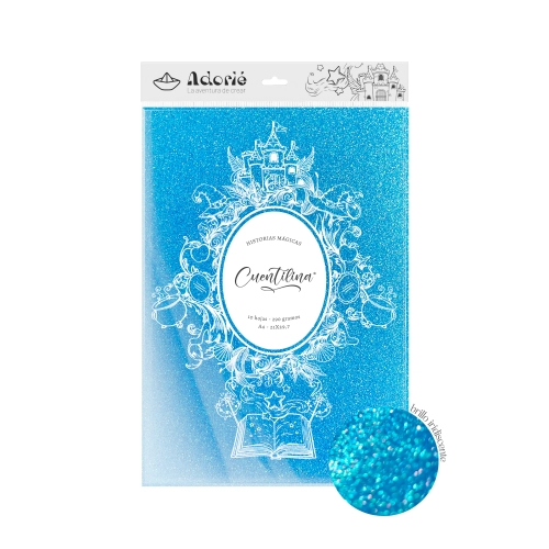 CUENTILINA ADORIÉ AZUL GEMA DEL DRAGON 290 GR A4 10 HOJAS