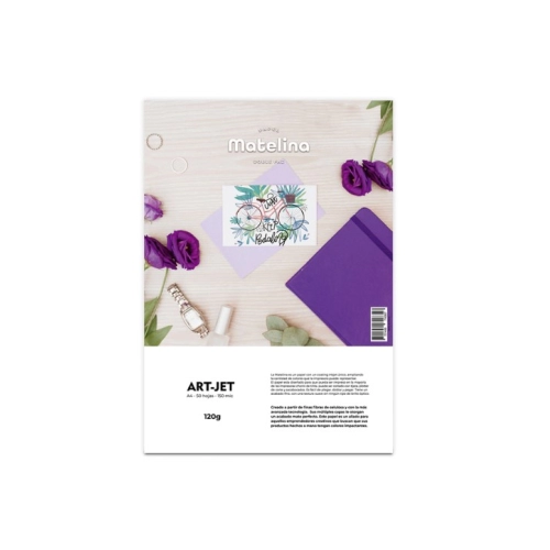 ART-JET MATELINA DOBLE FAZ 120 GRS A4 50 HOJAS