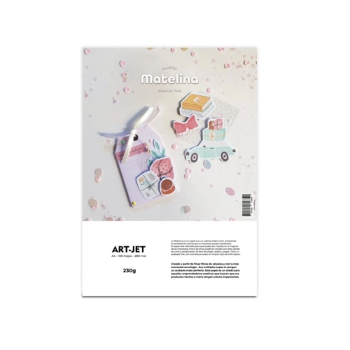 ART-JET MATELINA SIMPLE FAZ 230 GRS A4 100 HOJAS