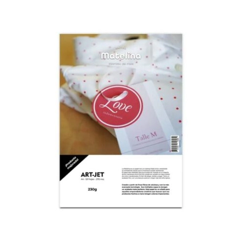 ART-JET MATELINA CORTEZA DE PINO 230 GRS A4 50 HOJAS